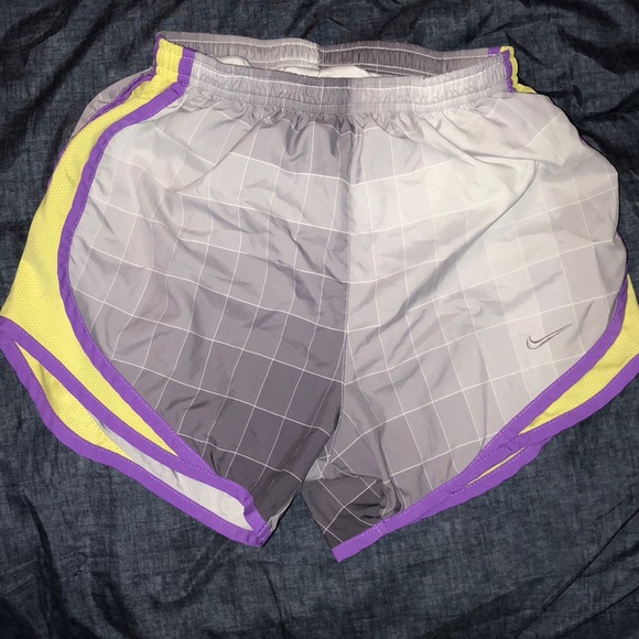 Grey Purple and Yellow Nike Shorts - Picture 1 of 1